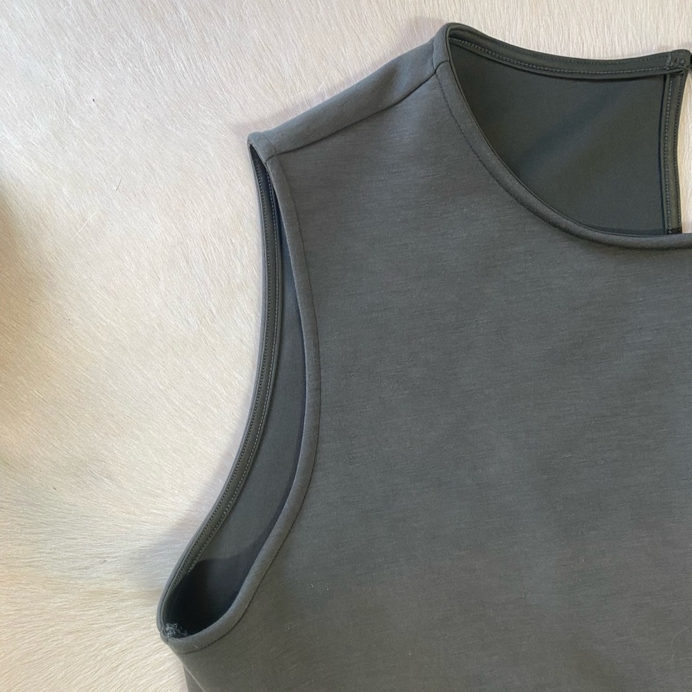 SPANX AIRESSENTIALS JUMPSUIT olive green wide leg - Picture 9 of 10